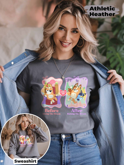 Funny Mom Life Shirt – Before Kids After Kids – Custom Name T-Shirt or Sweater